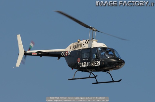 2008-09-20 Air Show Varazze 0090 Agusta-Bell A-212 - Carabinieri